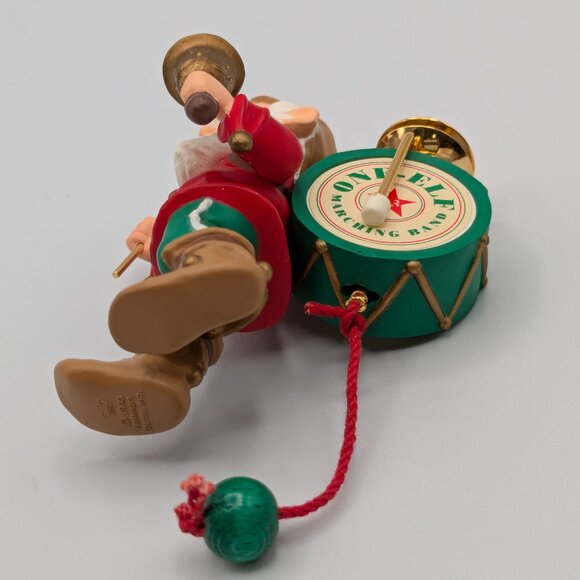 Hallmark Keepsake One Elf Marching Band 1993, Brass with Movement Ornament - Picture 6 of 10